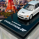 HOBBY JAPAN 1/64 Mitsubishi Lancer GSR Evolution IV CN9A Steel Silver HJ641011S