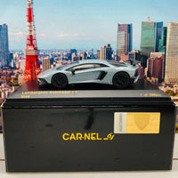 CAR-NEL 1/64 Lamborghini Aventador SV Grey CN640024