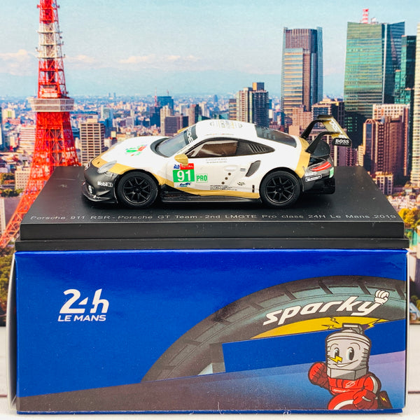 Sparky 1/64 Porsche 911 RSR No.91 Porsche GT Team 2nd LMGTE Pro class 24H Le Mans 2019 R. Lietz - G. Bruni - F. Makowiecki Y140