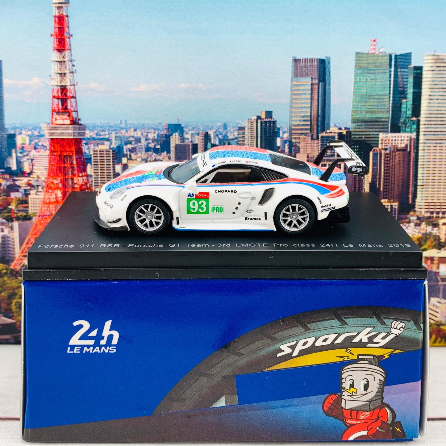 Sparky 1/64 Porsche 911 RSR No.93 Porsche GT Team 3rd LMGTE Pro class 24H Le Mans 2019 P. Pilet - E. Bamber - N. Tandy Y141
