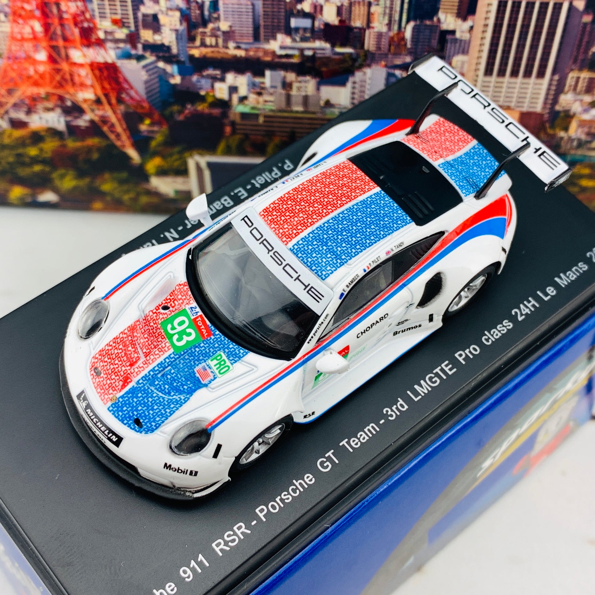 Sparky 1/64 Porsche 911 RSR No.93 Porsche GT Team 3rd LMGTE Pro class 24H Le Mans 2019 P. Pilet - E. Bamber - N. Tandy Y141