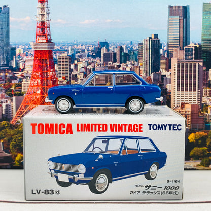 Tomica Limited Vintage 1/64 Datsun Sunny 1000 DX Blue LV-83d