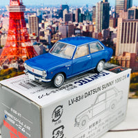 Tomica Limited Vintage 1/64 Datsun Sunny 1000 DX Blue LV-83d