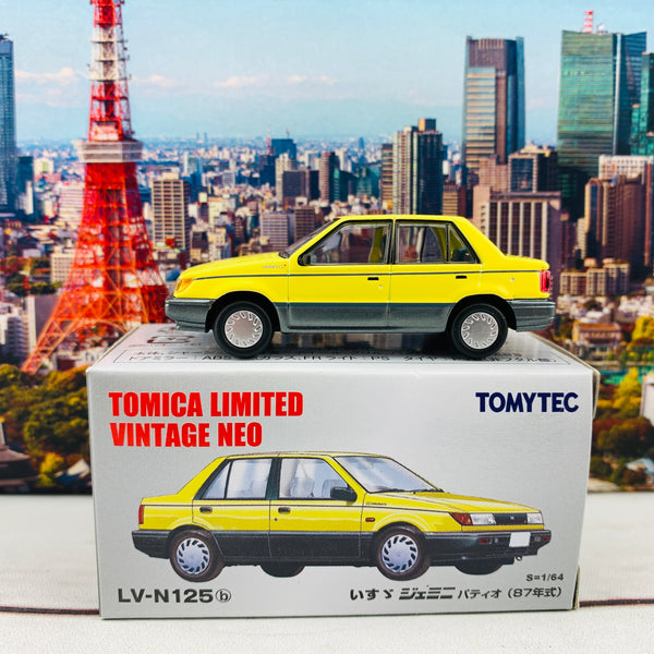 Tomica Limited Vintage Neo 1/64 Isuzu Gemini PATiO Yellow LV-N125b