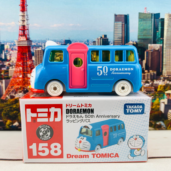 Dream TOMICA 158 Doraemon 50th Anniversary Wrapping Bus