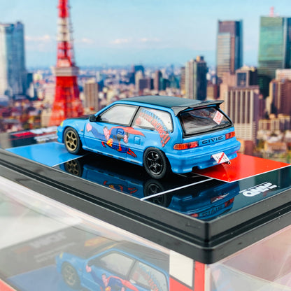 INNO64 1/64 JDM COLLECTION HONDA CIVIC EF9 "NO GOOD RACING - Superman" IN64-EF9-JDM08