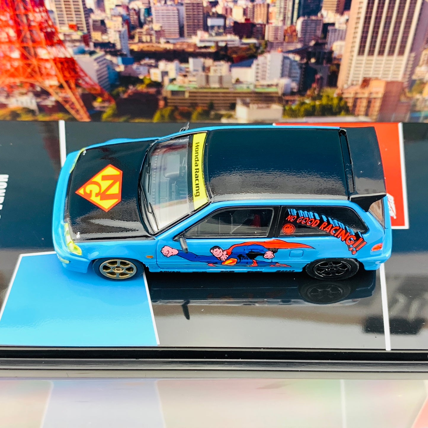 INNO64 1/64 JDM COLLECTION HONDA CIVIC EF9 "NO GOOD RACING - Superman" IN64-EF9-JDM08