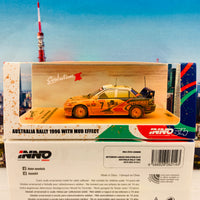 INNO64 1/64 MITSUBISHI LANCER EVOLUTION III #7 Australia Rally 1996 with Mud Effect IN64-EVO3-AU96ME