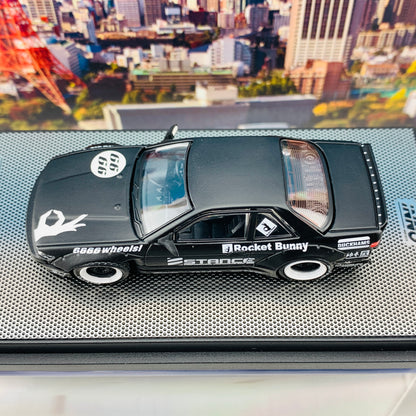 INNO64 1/64 NISSAN SILVIA S13 ROCKET BUNNY V2 Matte Black IN64-S13V2-MB