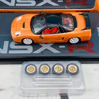 INNO64 1/64 HONDA NSX-R NA2 Imola Orange Pearl W/ Extra Wheels IN64-NSX2-ORG