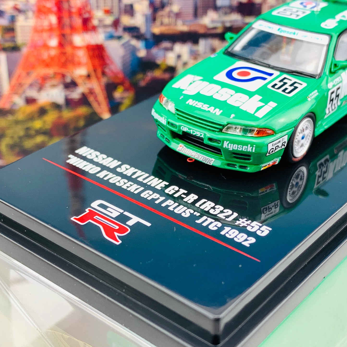 INNO64 1/64 NISSAN SKYLINE GTR R32 #55 "NIKKO KYOSEI GP1 Plus" JTC 1992  IN64-R32-NK92