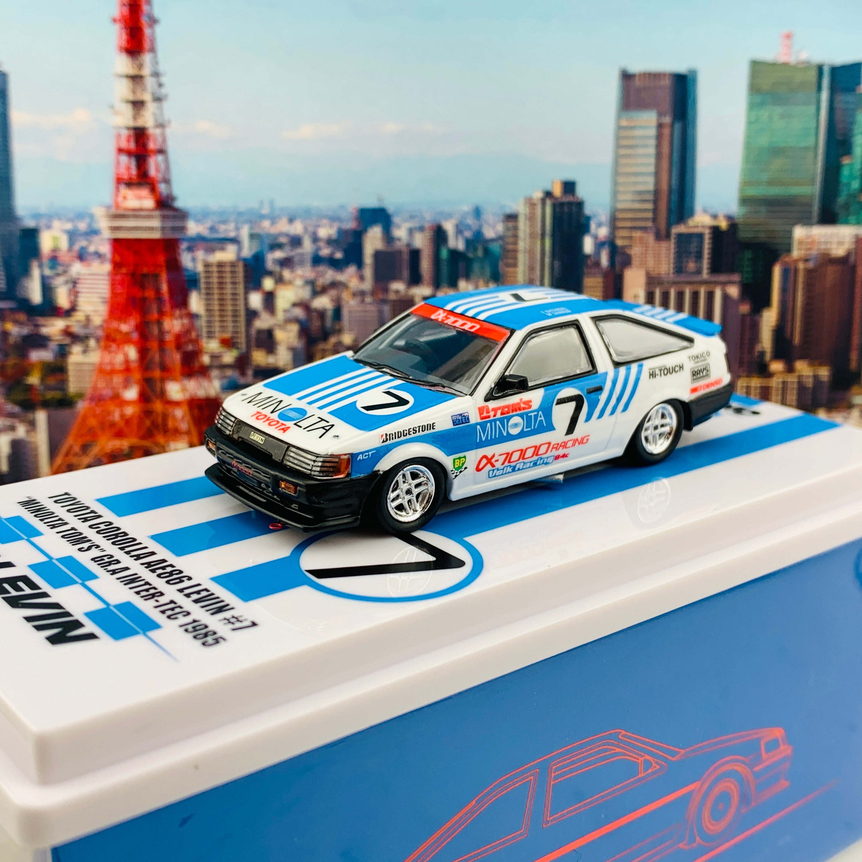 INNO64 1/64 TOYOTA COROLLA Levin AE86 #7 