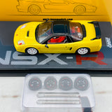 INNO64 1/64 HONDA NSX-R NA2 Yellow Pearl W/ Extra Wheels IN64-NSX2-YL