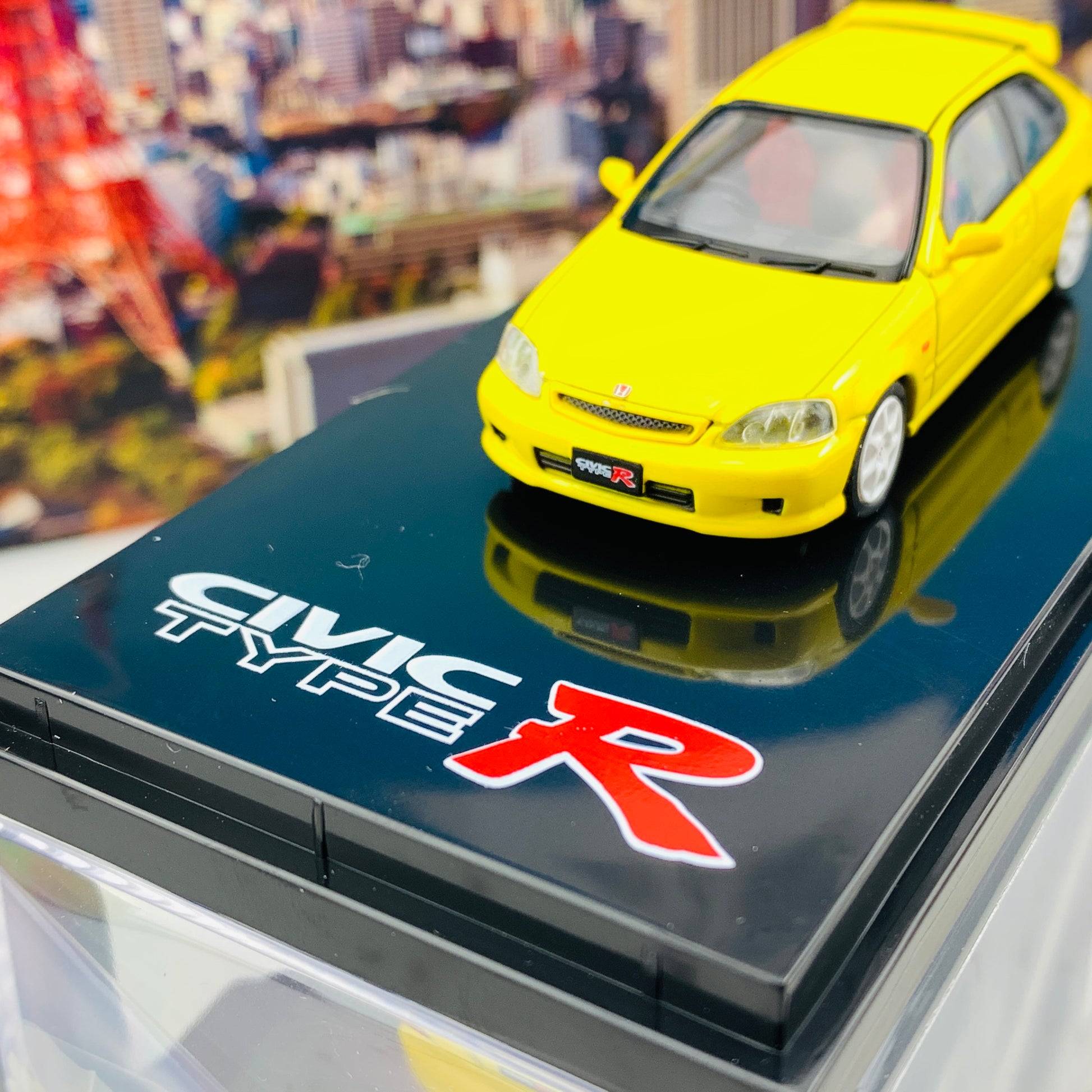 HOBBY JAPAN 1/64 Honda Civic TYPE R EK9 2000 SUNLIGHT YELLOW HJ641016Y