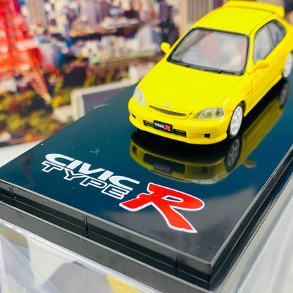 HOBBY JAPAN 1/64 Honda Civic TYPE R EK9 2000 SUNLIGHT YELLOW HJ641016Y