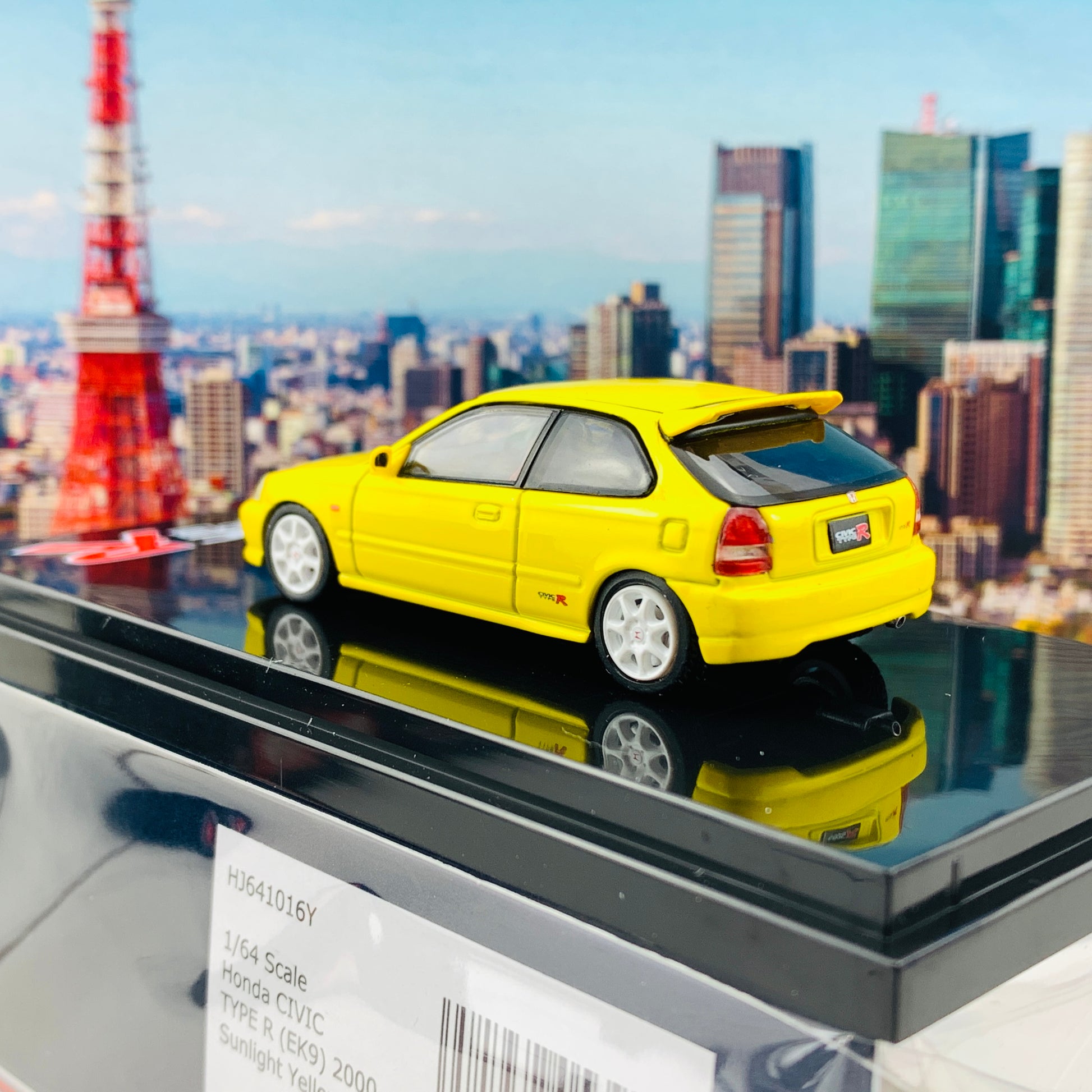 HOBBY JAPAN 1/64 Honda Civic TYPE R EK9 2000 SUNLIGHT YELLOW HJ641016Y