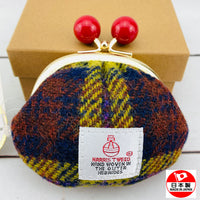 Harris Tweed Pouch - Yellow Plaid Made in Japan 515-008-52-00