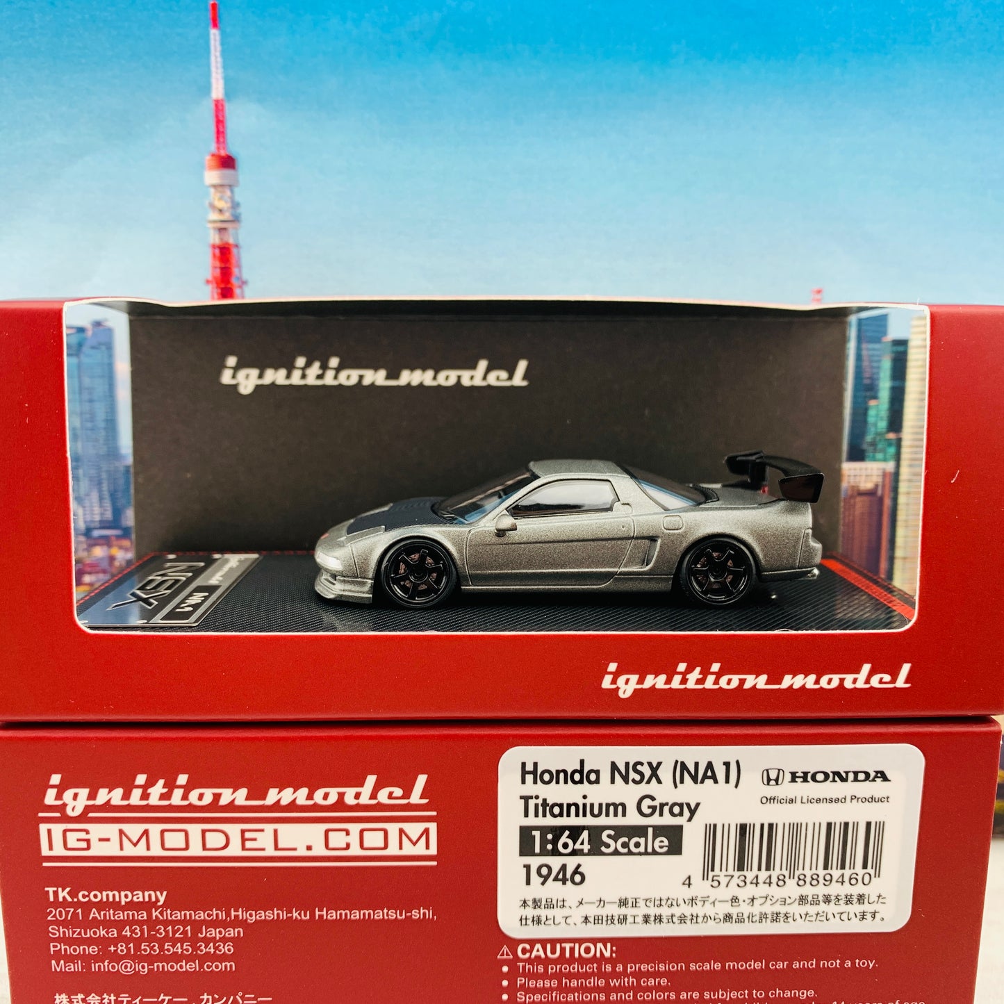 Ignition Model 1/64 Honda NSX (NA1) Titanium Gray IG1946