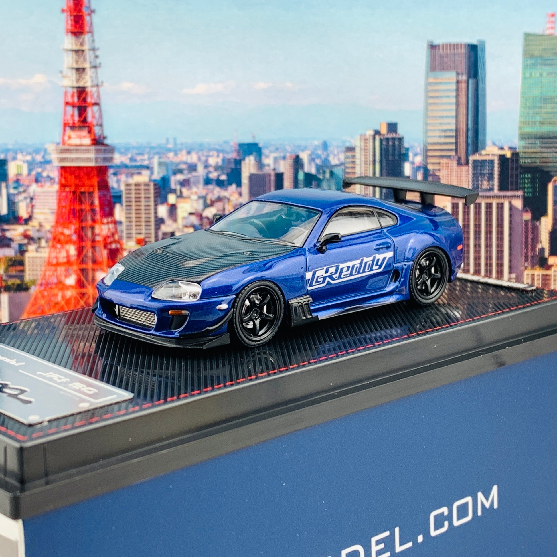 Ignition Model 1/64 Toyota Supra JZA80 RZ Blue Metallic GReddy IG2239