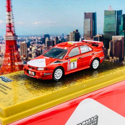 Tarmac Works 1/64 Mitsubishi Lancer Evolution VI Monte Carlo Rally 2000 Winner Tommi Mäkinen - Risto Mannisenmäki *** Decal Included *** T64-021-MAR