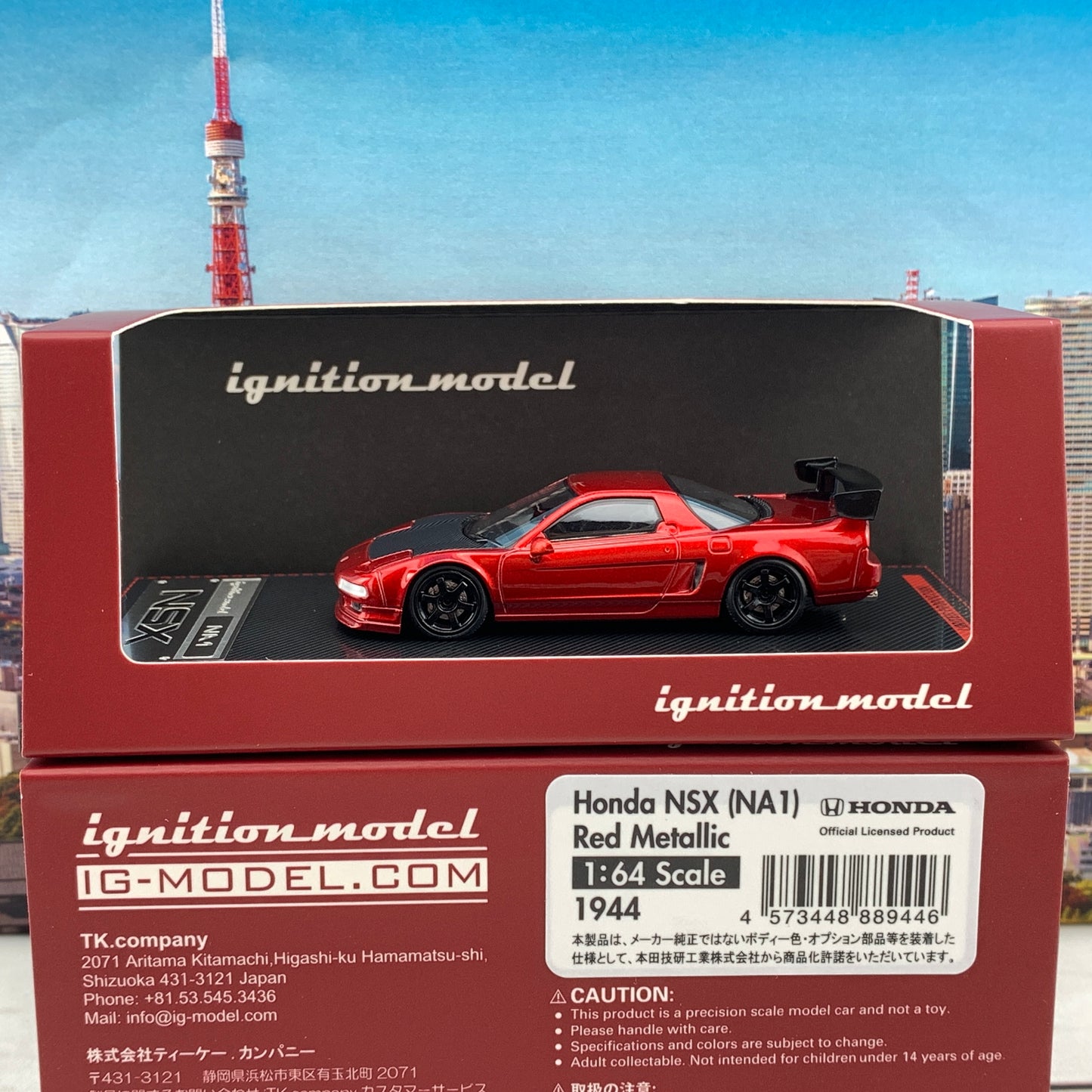 Ignition Model 1/64 Honda NSX (NA1) Red Metallic IG1944
