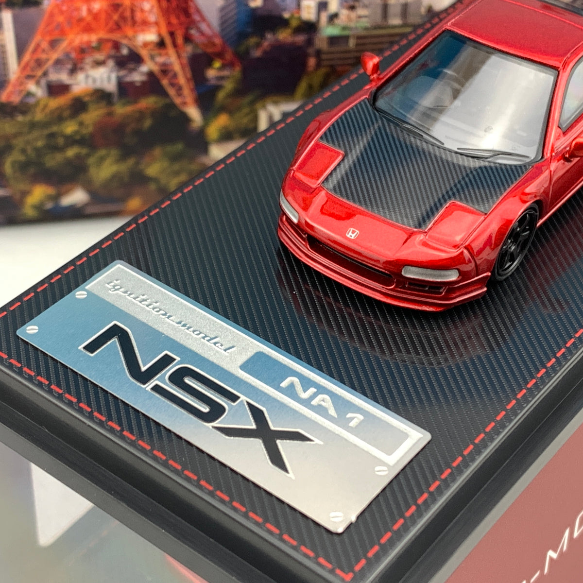 Modelo A Escala 1:64 Honda NSX (NA1) Rojo Metálico Ignition Model