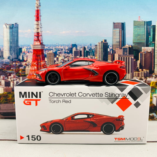 MINI GT 1/64 Chevrolet Corvette Stingray 2020  Torch Red LHD MGT00150-L