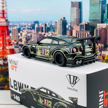 MINI GT 1/64 LB★WORKS Nissan GTR R35 Type 2 Rear Wing Version 3 JPS RHD MGT00140-R