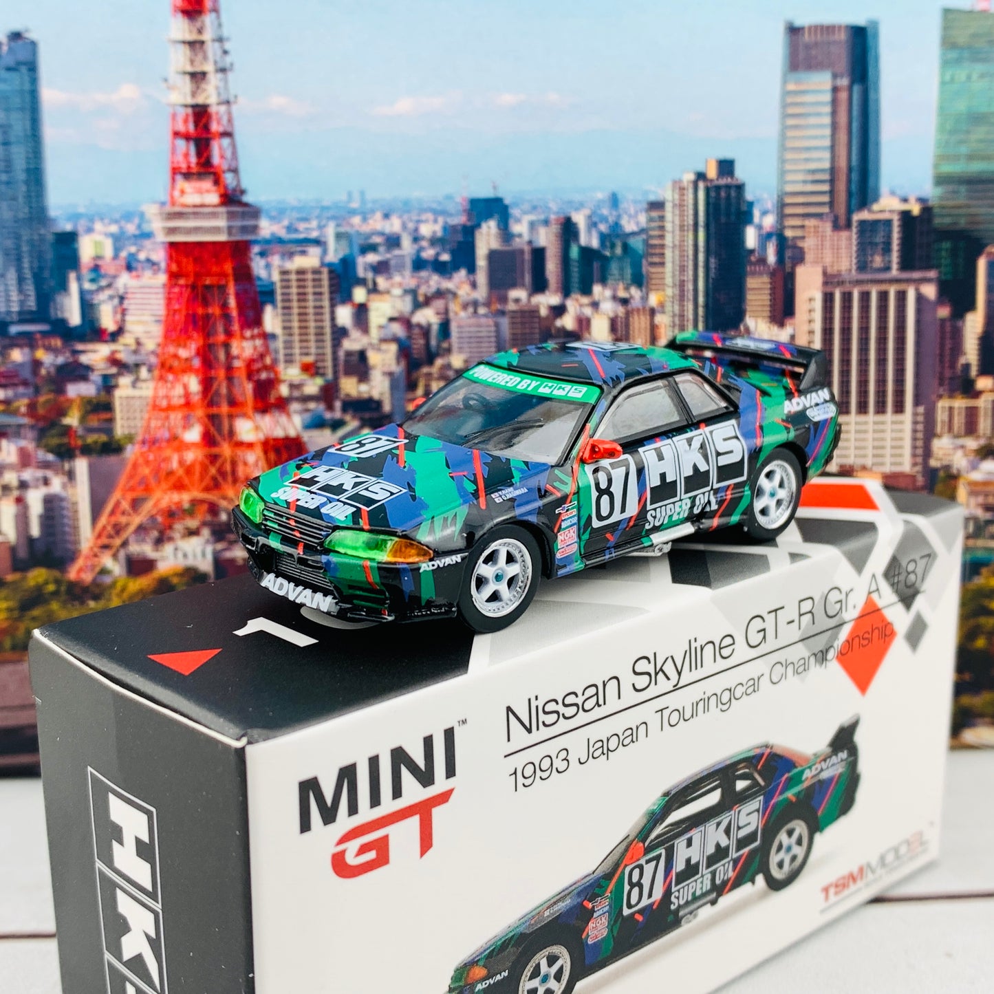 MINI GT 1/64 Nissan Skyline GTR R32 Gr. A #87  HKS 1993 Japan Touringcar Championship RHD MGT00103-R