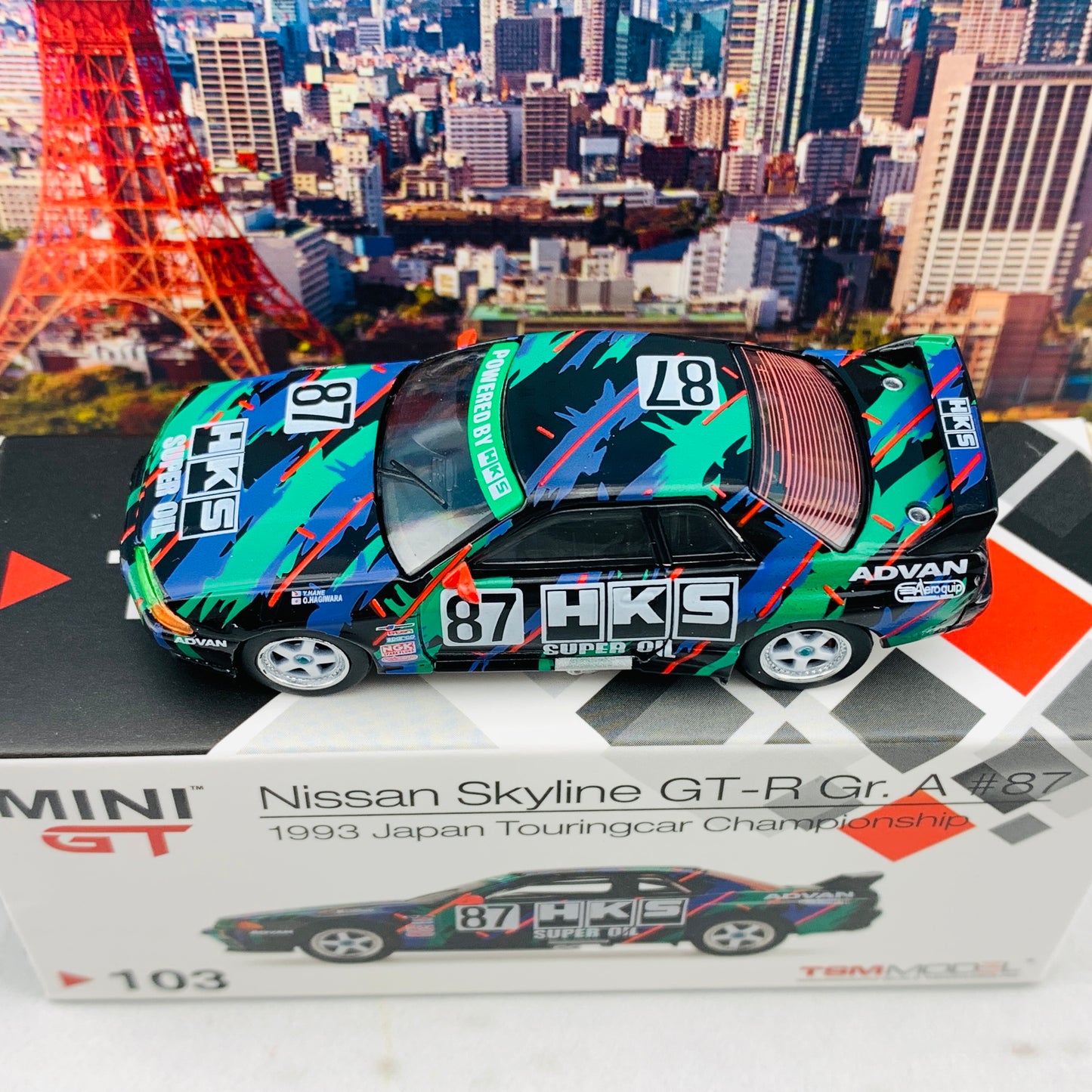 MINI GT 1/64 Nissan Skyline GTR R32 Gr. A #87  HKS 1993 Japan Touringcar Championship RHD MGT00103-R