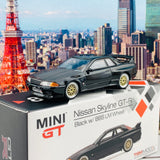 MINI GT 1/64 Nissan GTR R32  Black w/ BBS LM Wheel RHD MGT00087-R