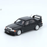 PREORDER INNO64 MERCEDES-BENZ 190E 2.5-16 EVO II Black With Extra Wheels IN64-190E-BLA (Approx. Release Date : May 2020)