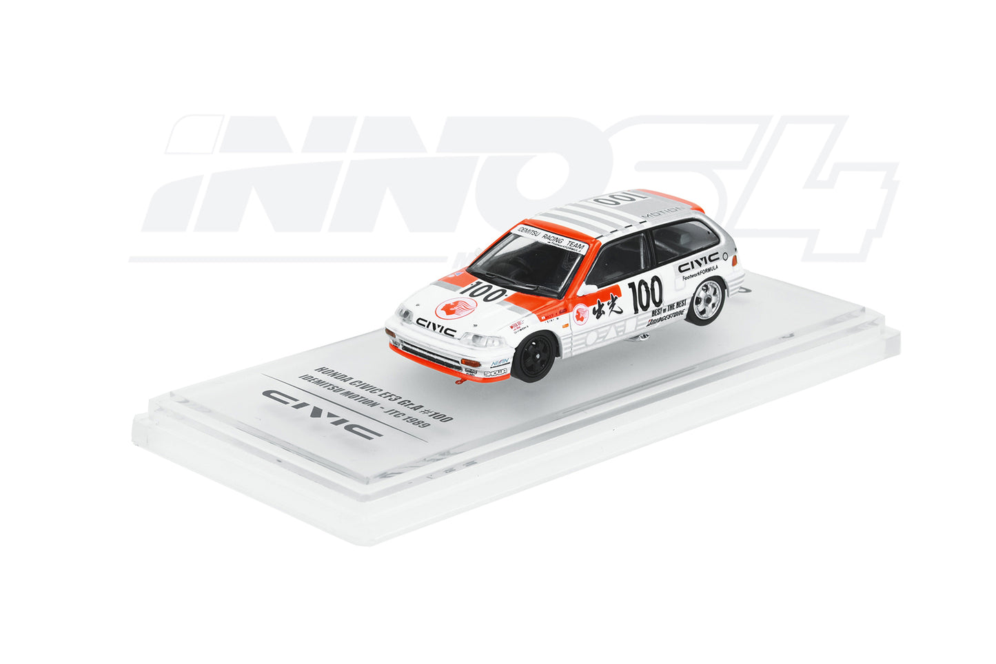 INNO64 HONDA CIVIC EF3 Gr.A #100 “IDEMITSU MOTION”” JTC 1989″
