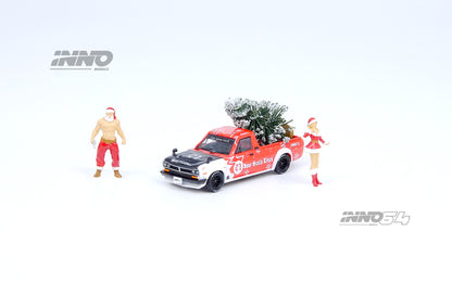 INNO64 1/64 NISSAN SUNNY HAKOTORA "INNO SANTA TRUCK 2021"  2021 X'Mas Special Edtion IN64-HKT-XMAS21