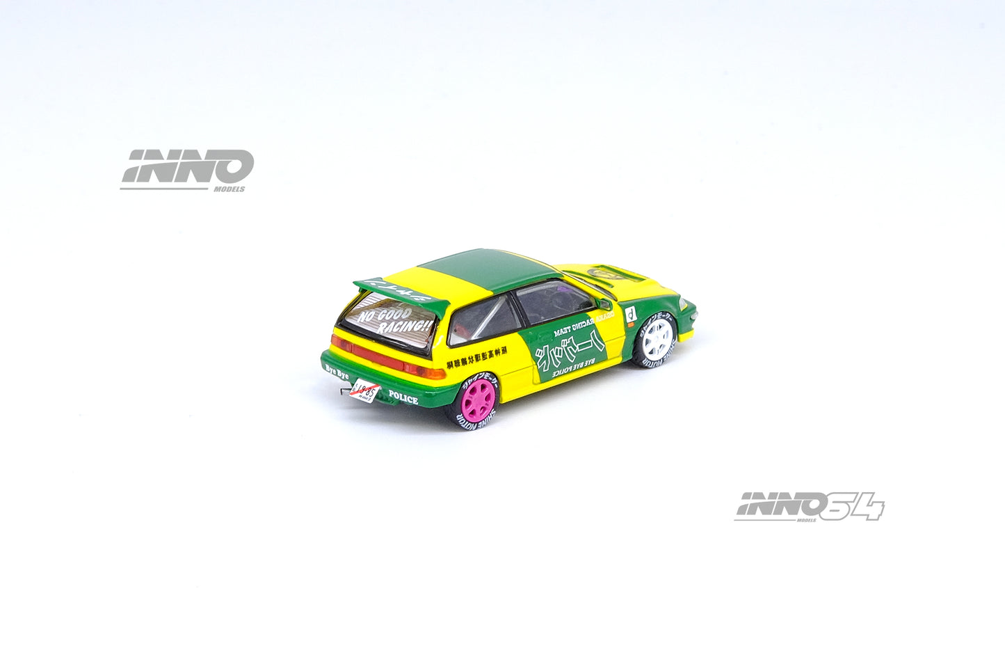INNO64 1/64 HONDA CIVIC EF9 "NO GOOD RACING" OSAKA AUTO MESSE 2019 With Figure IN64-EF9-JDM13