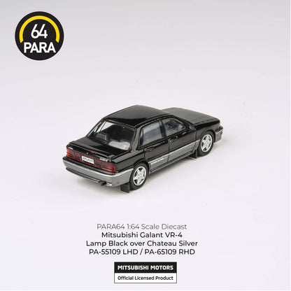 PARA64 1/64 1998 Mitsubishi Galant VR-4 Lamp Black over Chateau Silver LHD PA-55109