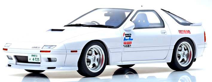 KYOSHO 1/18 Initial D Mazda Savanna RX-7 FC3S with Ryosuke Takahashi 高橋 涼介 Figure KSR18D03-B Limited Production to 700 pcs