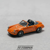 TETSUMA: PORSCHE 964 TARGA RESTOMOD v4 DANICA ORANGE 1:64 WCC19004