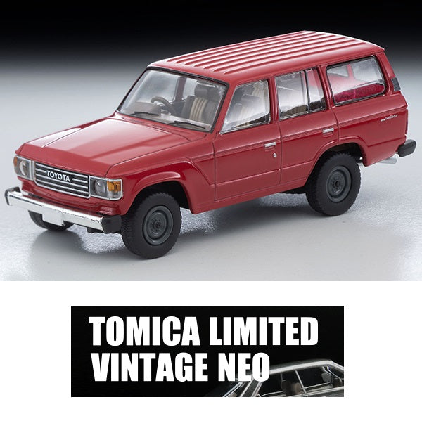 TOMYTEC Tomica Limited Vintage Neo1/64 TOYOTA LAND CRUISER 60 STANDARD UPGRADE VAN (RED) LV-N279b