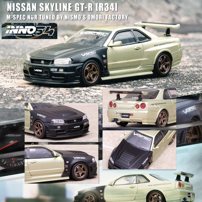 INNO64 1/64 NISSAN SKYLINE GT-R (R34) M-SPEC NUR Tuned by NISMO OMORI FACTORY IN64-R34MS-NOF