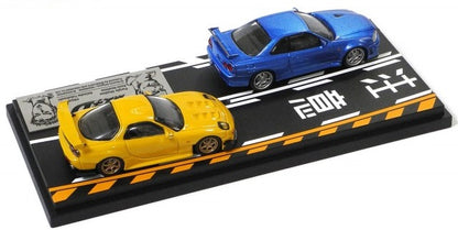 MODELER'S 1/64 Initial D Set Vol.8 Keisuke Takahashi RX-7 (FD3S) & Kozo Hoshino Skyline GT-R (BNR34) MD64208