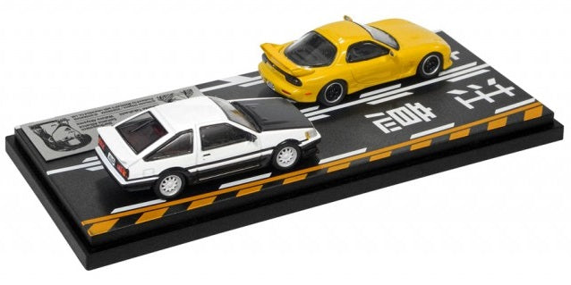 MODELER'S 1/64 Initial D Set Vol.10 Keisuke Takahashi RX-7 (FD3S) & Wataru Akiyama Levin (AE86) MD64210