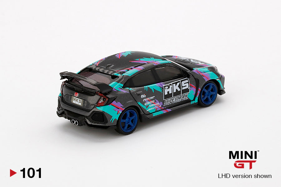 PREORDER MINI GT 1/64 Honda Civic Type R HKS 2018 Time Attack LHD MGT000101-L