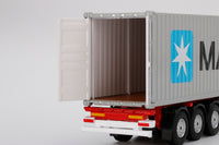 PREORDER MINI GT 1/64 Mercedes-Benz Actros With 40 Ft Container "Maersk" RHD MGT000112-R (Release in March 2020)