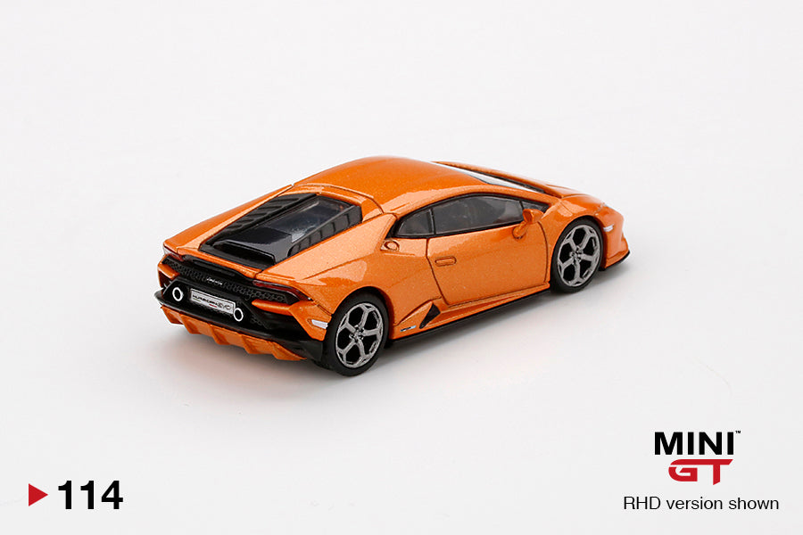 PREORDER MINI GT 1/64 Lamborghini Huracan EVO Arancio Borealis RHD MGT000114-R (Approx. Release in April 2020)