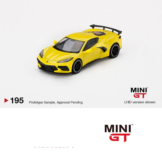 MINI GT 1/64 Chevrolet Corvette Stingray 2020  Accelerate Yellow LHD MGT00195-L