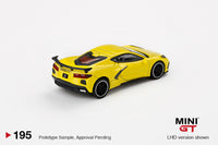 MINI GT 1/64 Chevrolet Corvette Stingray 2020  Accelerate Yellow LHD MGT00195-L