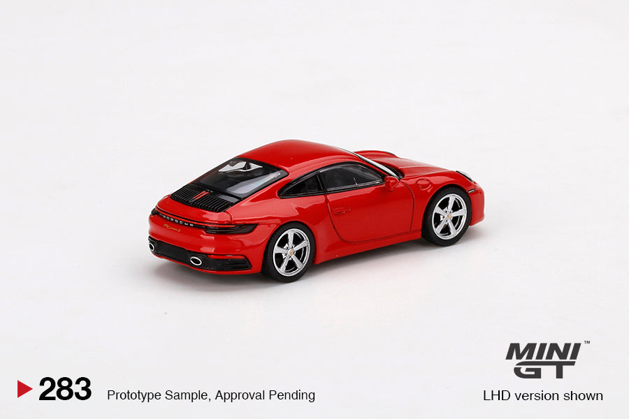 MINI GT 1/64 Porsche 911 (992) Carrera S Guards Red LHD MGT00283-L