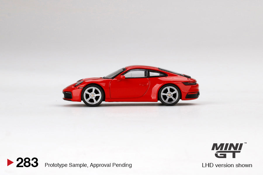 MINI GT 1/64 Porsche 911 (992) Carrera S Guards Red LHD MGT00283-L