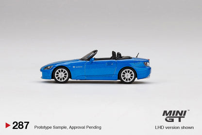 MINI GT 1/64 Honda S2000 (AP2) Laguna Blue Pearl LHD MGT00287-L